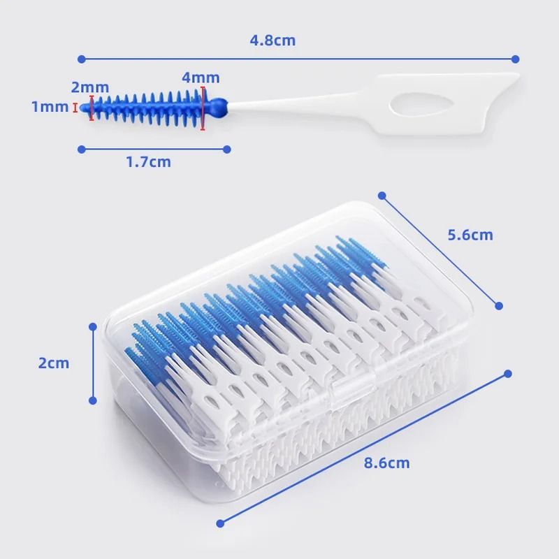 Curved Interdental Cleaning Brush Set – 20 Piece Dental Care Kit