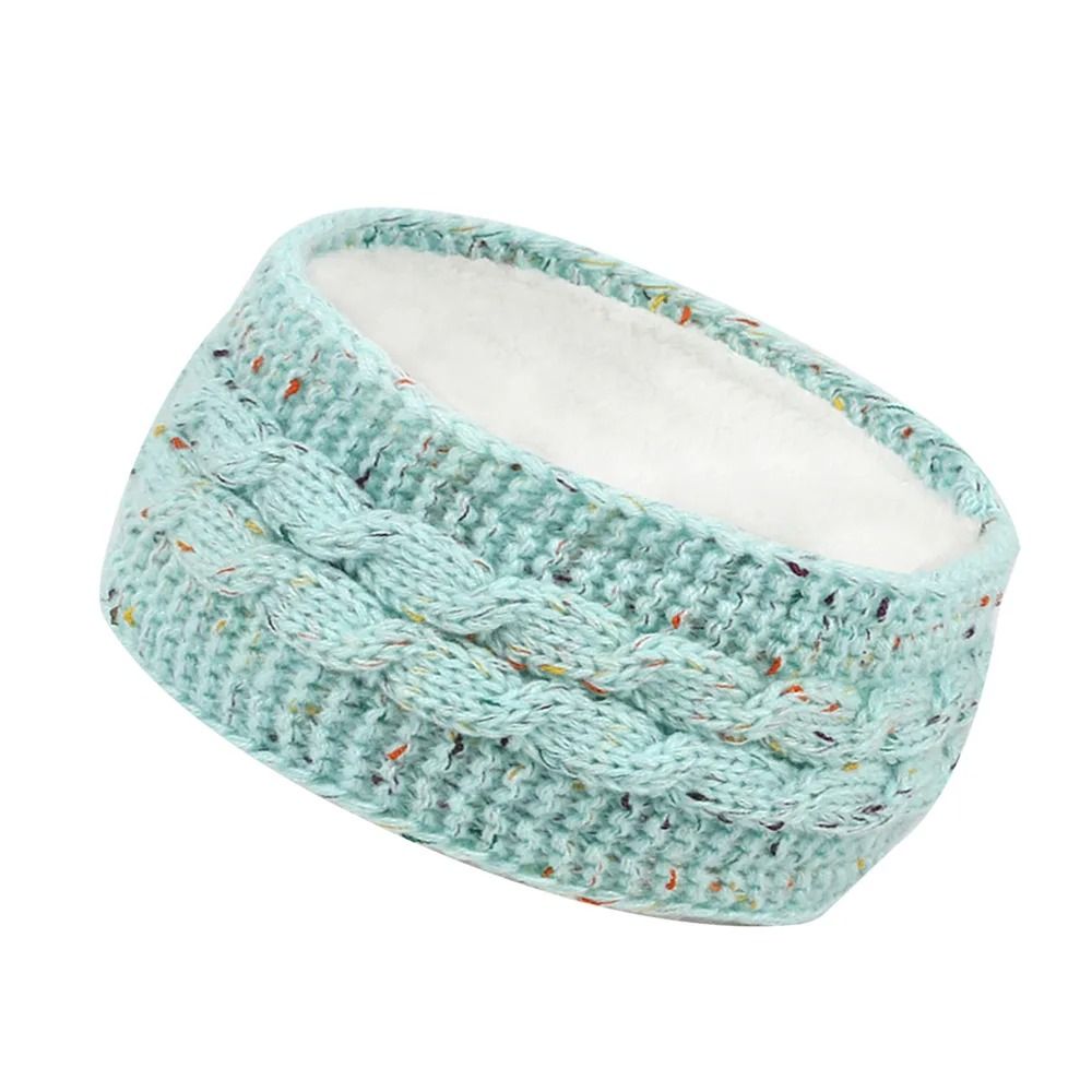 Velvet-Lined Thermal Knitted Winter Headband