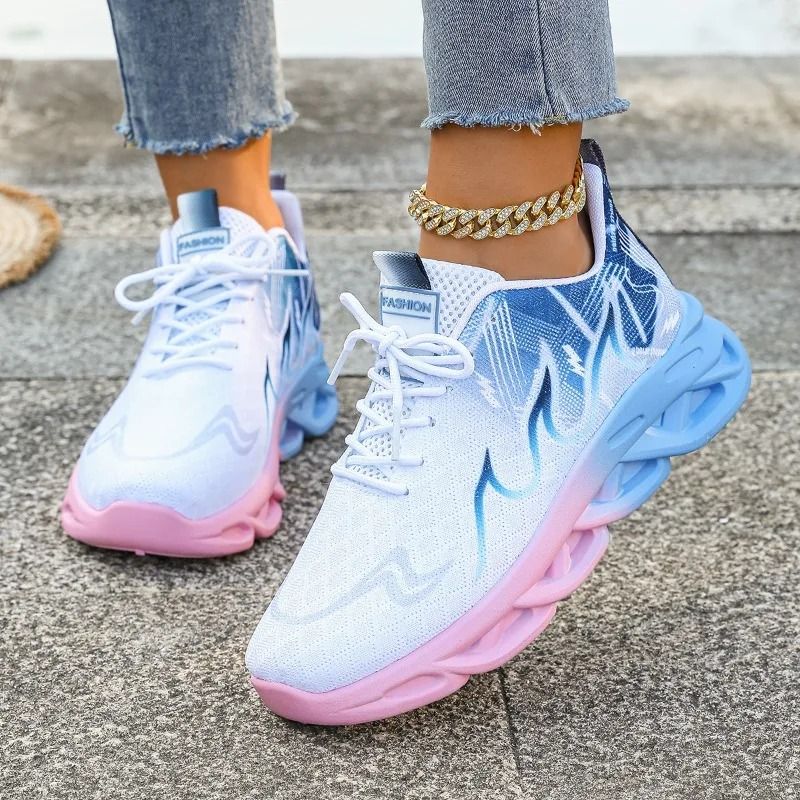 Womens Lightweight Breathable Slip On Fitness Sneakers