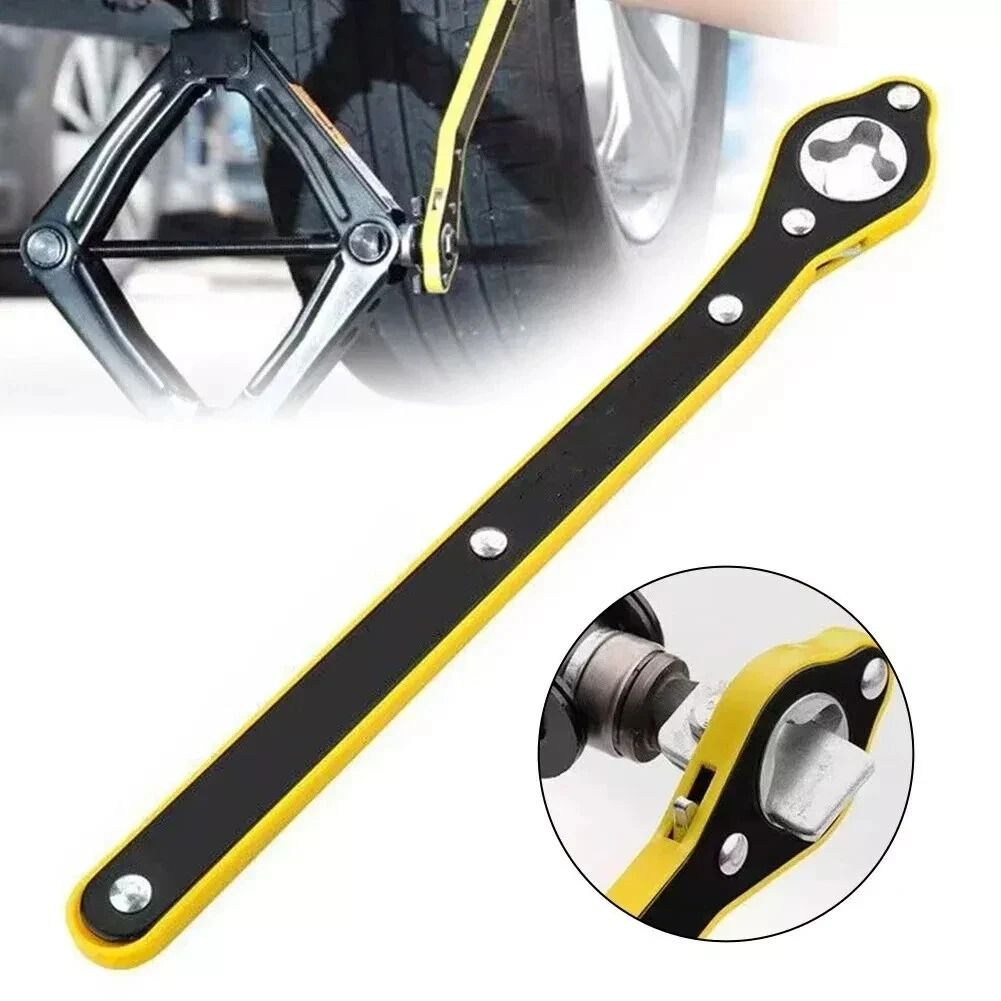 High Torque Labor-Saving Car Jack, Scissor Jack Wrench for Tires, Durable Jack Lug Wrench for Emergency Wheel Replacemen
