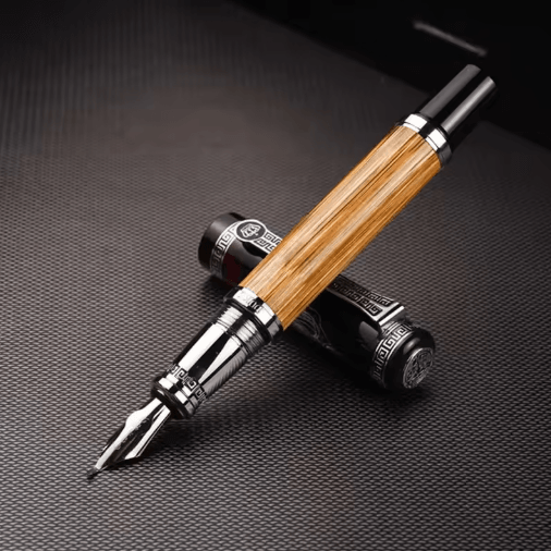 Duke Confucius Bamboo Calligraphy Fountain Pen – Classic Bent Nib Fountain Pen 1.2mm
