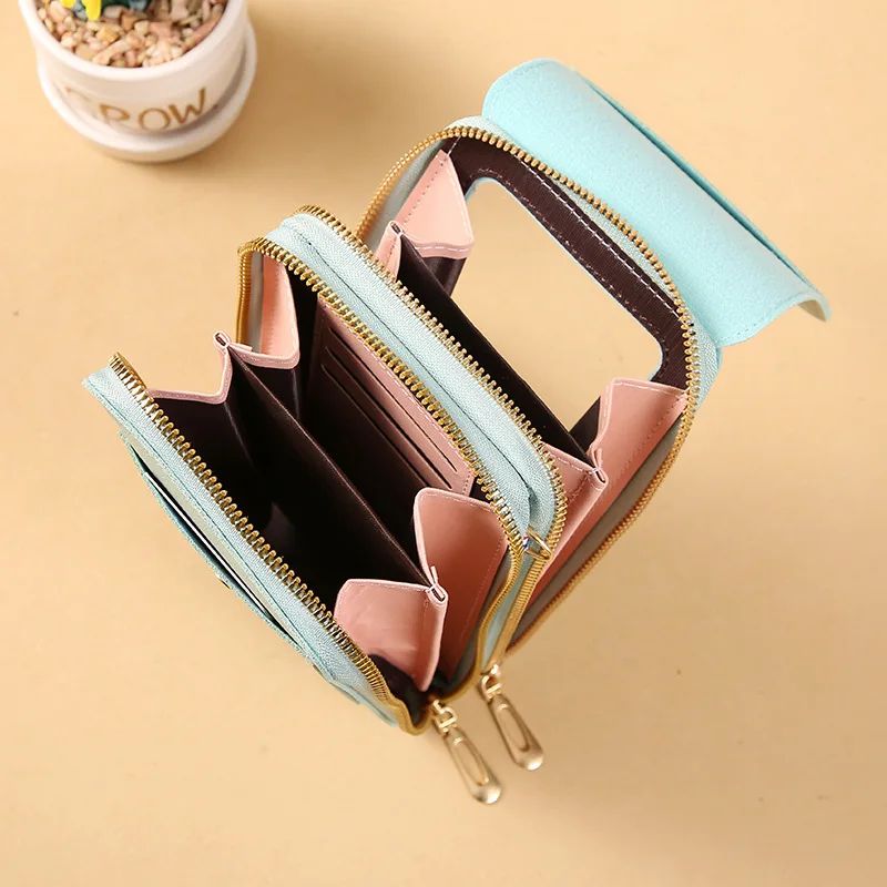 Touch Screen Phone Crossbody Bag Womens Card Holder Shoulder Bag