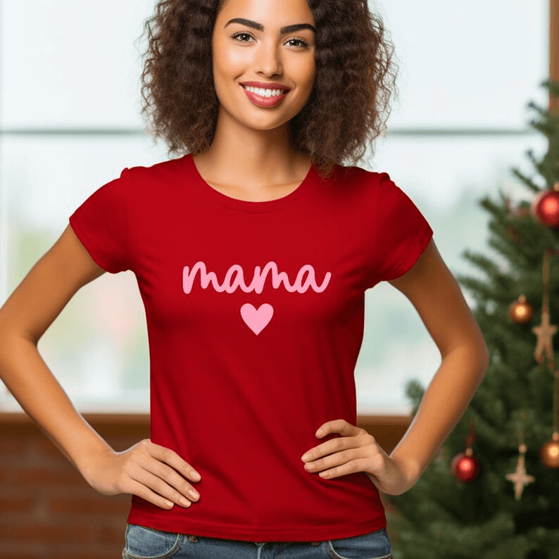 Mama Mini Valentines Day Shirts | Matching Mother Daughter Heart Outfit Gift Set