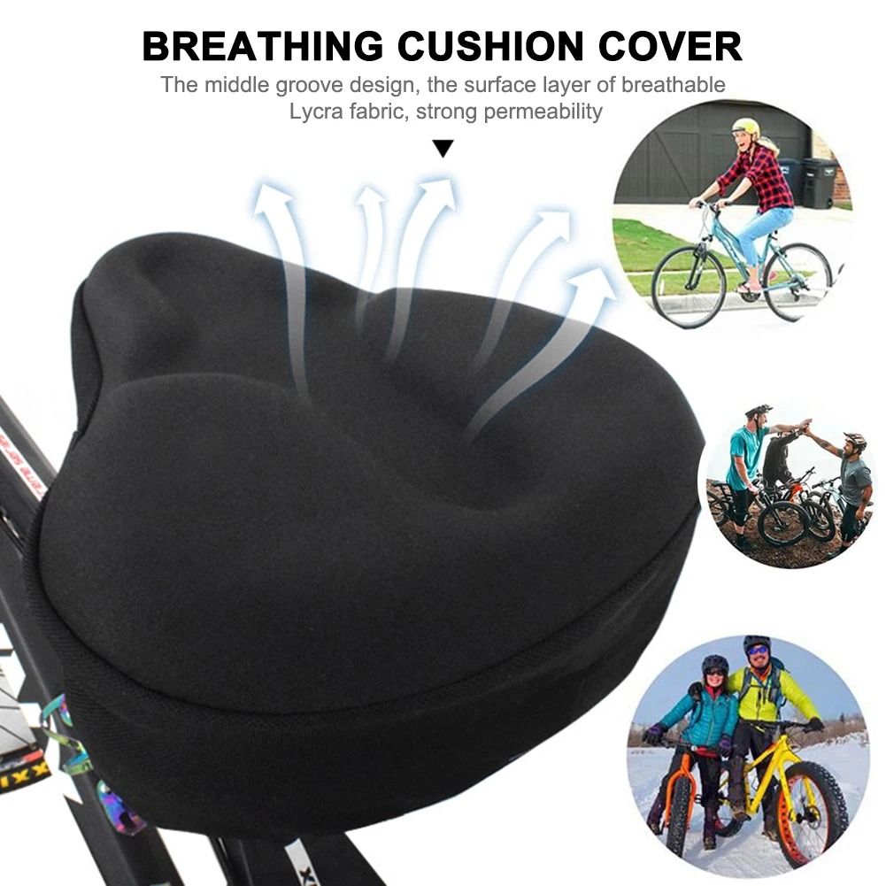 Electric Bicycle Saddle Seat Gel Cushion Soft Thickened Comfortable Breathable