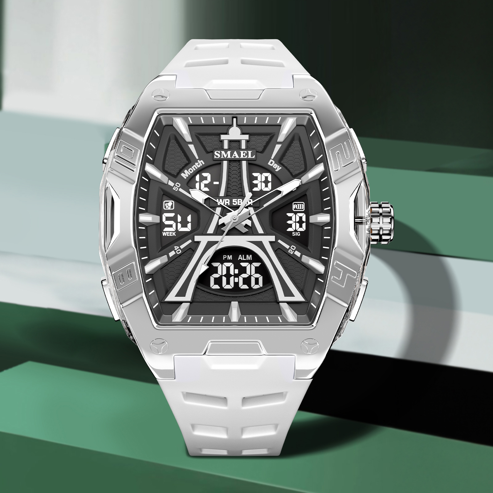 Waterproof Digital Sport Watch with Alarm, Night Light & Quartz Precision for Men and Women
