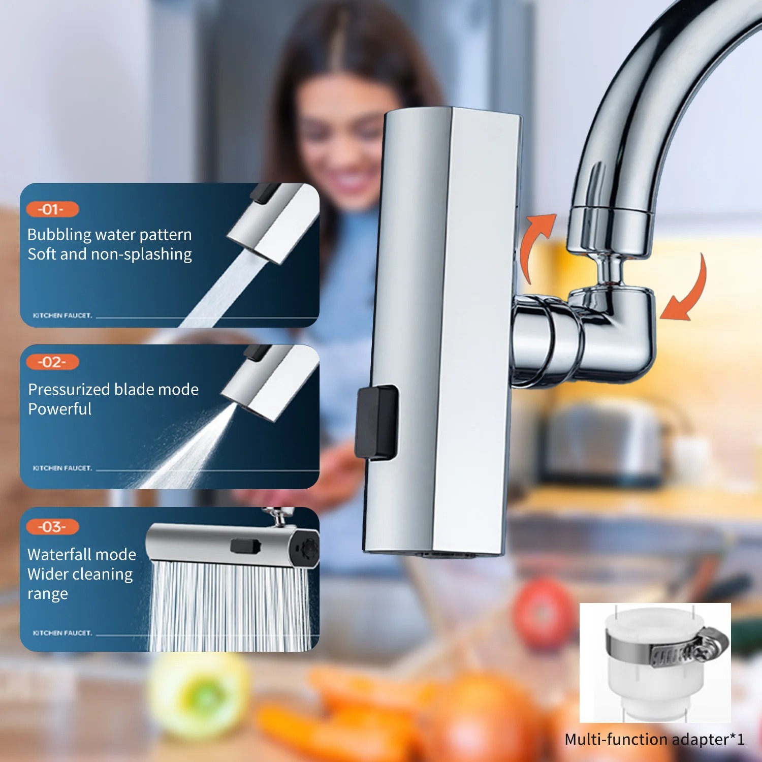 Waterfall Kitchen Faucet