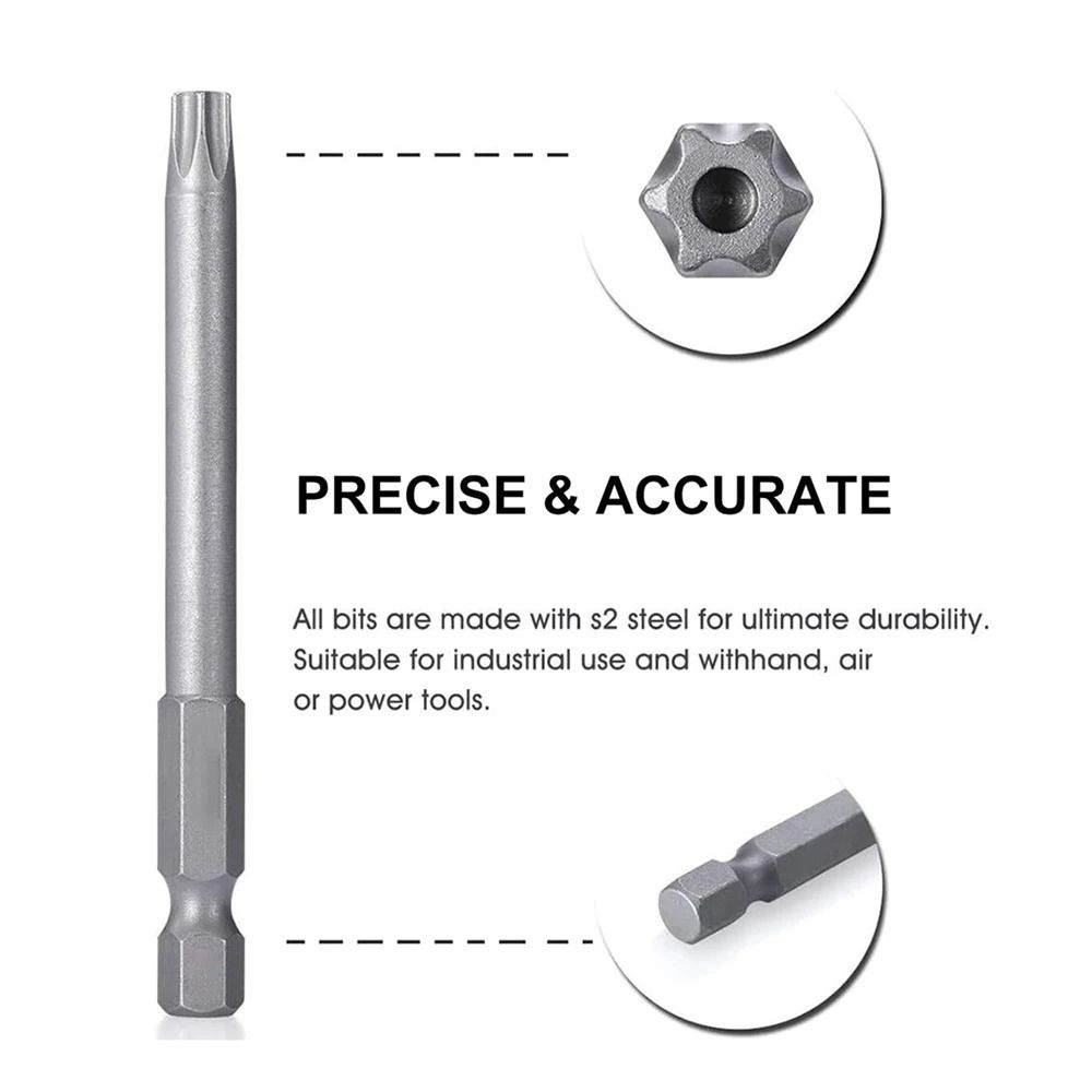 11 Piece Tamper Proof Security Bit Set 1/4 Hex Magnetic