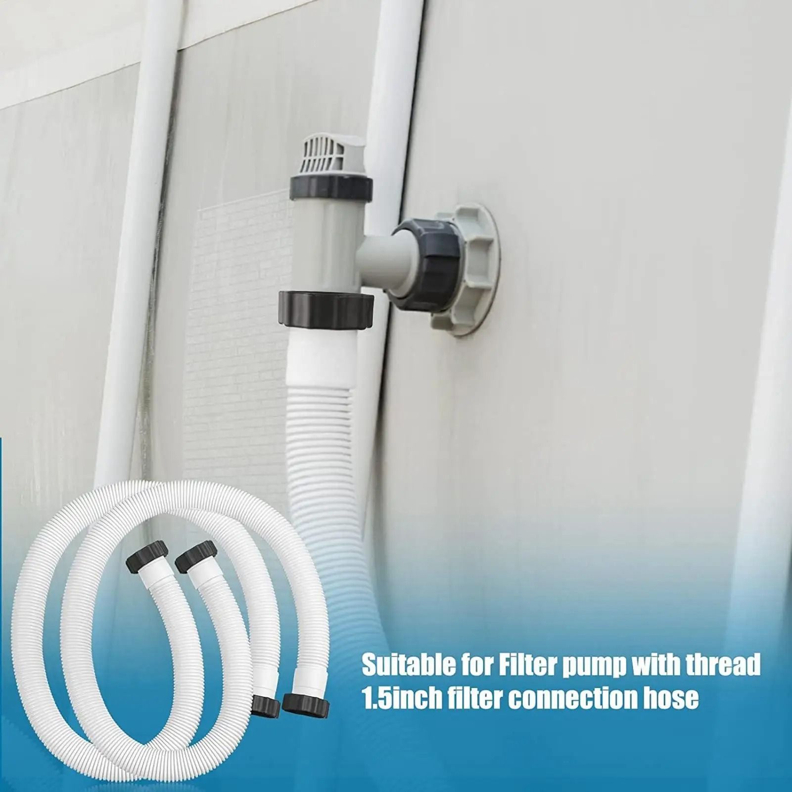 Keep your pool clean and flowing with this pool filter pump hose designed for above ground pools. This replacement hose