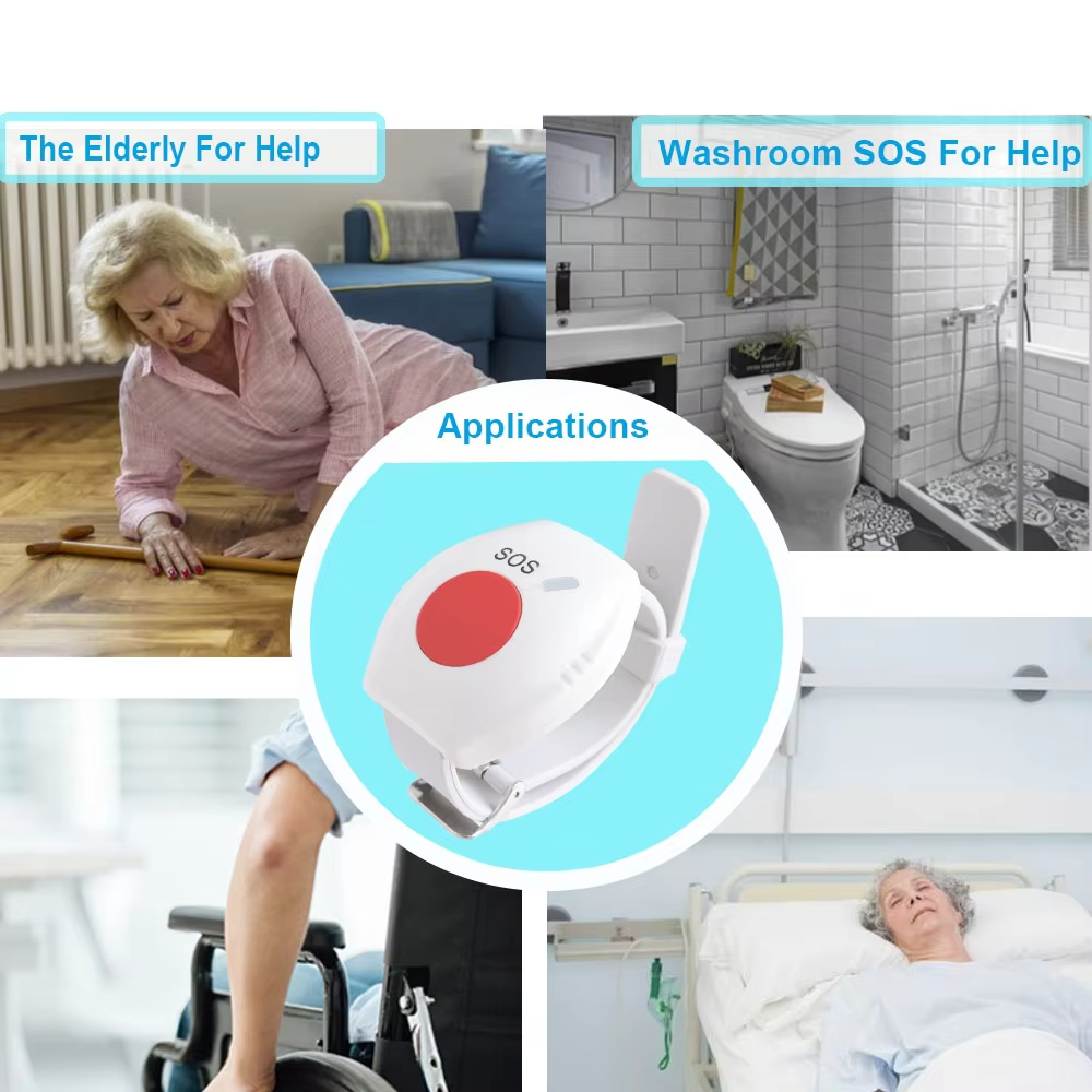 Smart Wireless WiFi SOS Emergency Alert System for Elderly Seniors Disabled Patients Caregiver Call Button
