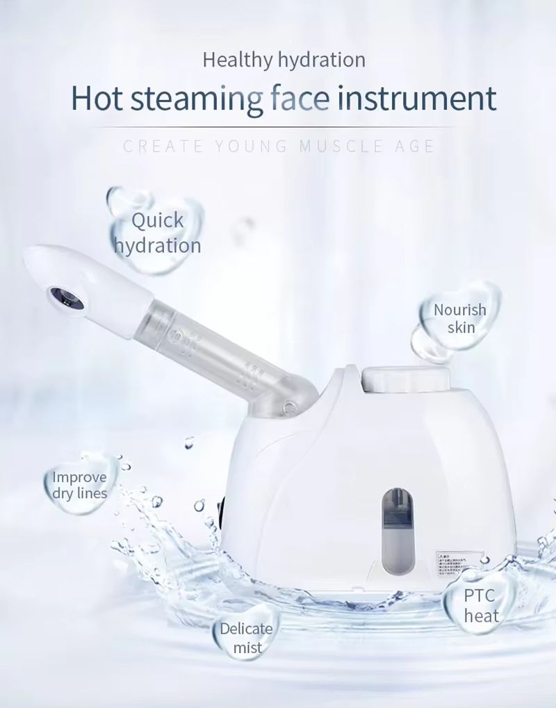 Ozone Facial Steamer – Deep Cleansing Warm Mist Humidifier for Home Spa & Skin Whitening