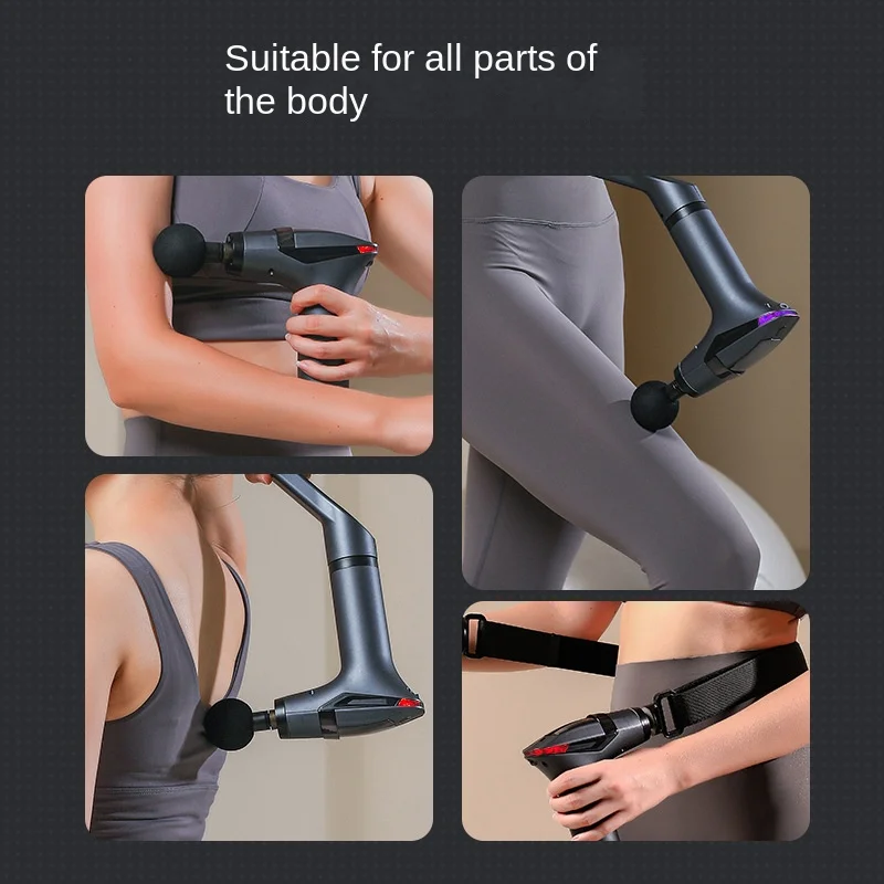 Remission Deep Tissue Percussion Body Electric Massage Gun, Multifunctional Muscle Relaxation Hot Selling Long-Handle