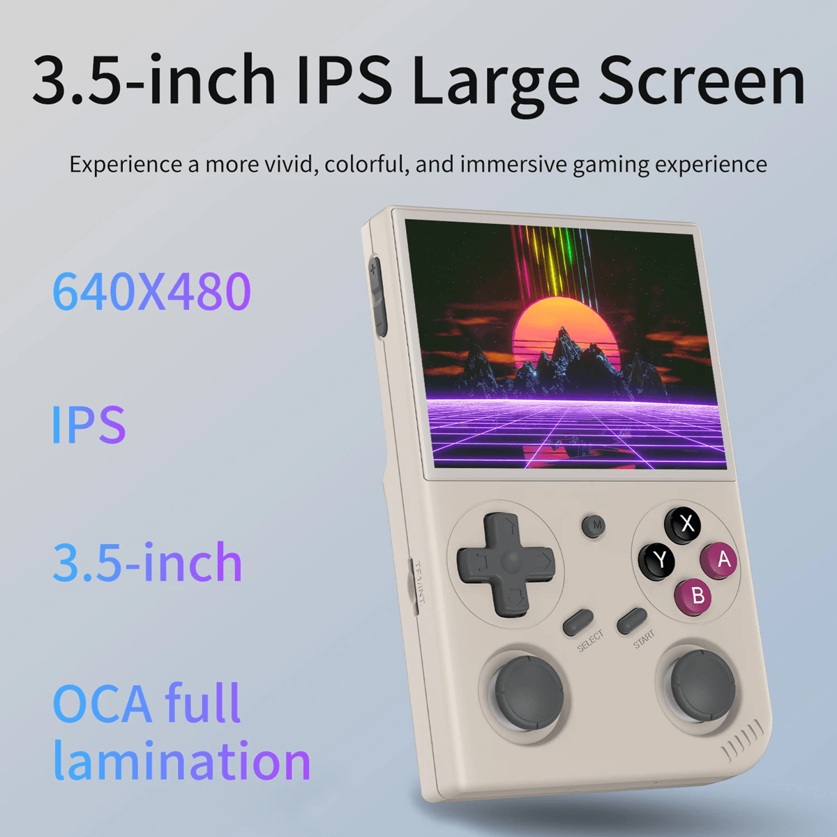 BATLEXP G350 Retro Handheld Game Console with IPS Screen Dual Joystick and Vibration