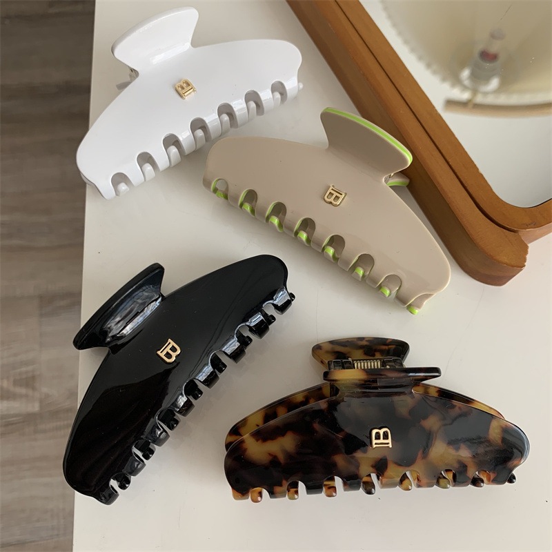 Acetate Sheet Letter Shark Hair Clip – Stylish Headband Accessory for Every Occasion