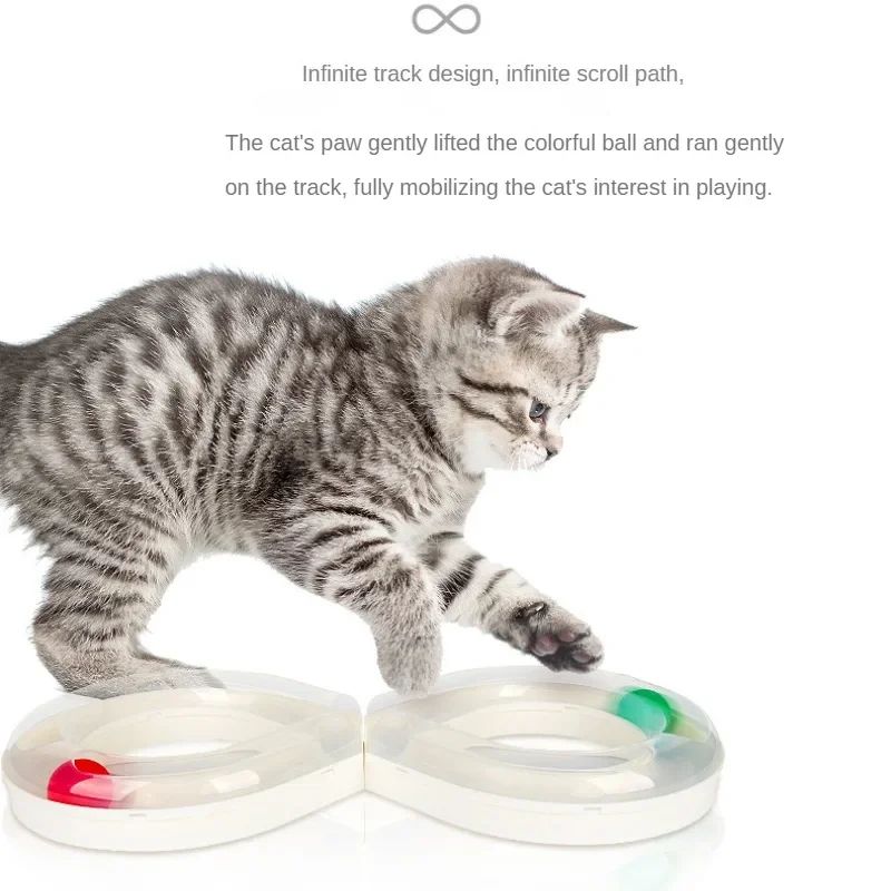 Interactive Cat Toy Turntable - Teasing Stick Tunnel Set