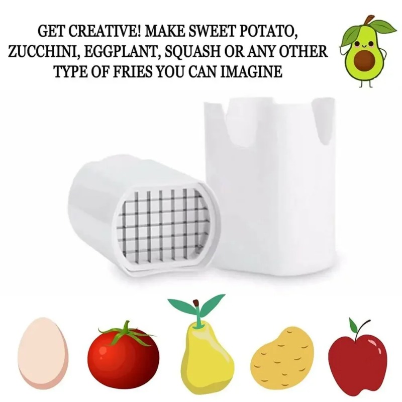 Natural Cut French Fry Cutter Potato Veggie Dicer Vegetable Sheet Slicer Kitchen Tool Durable