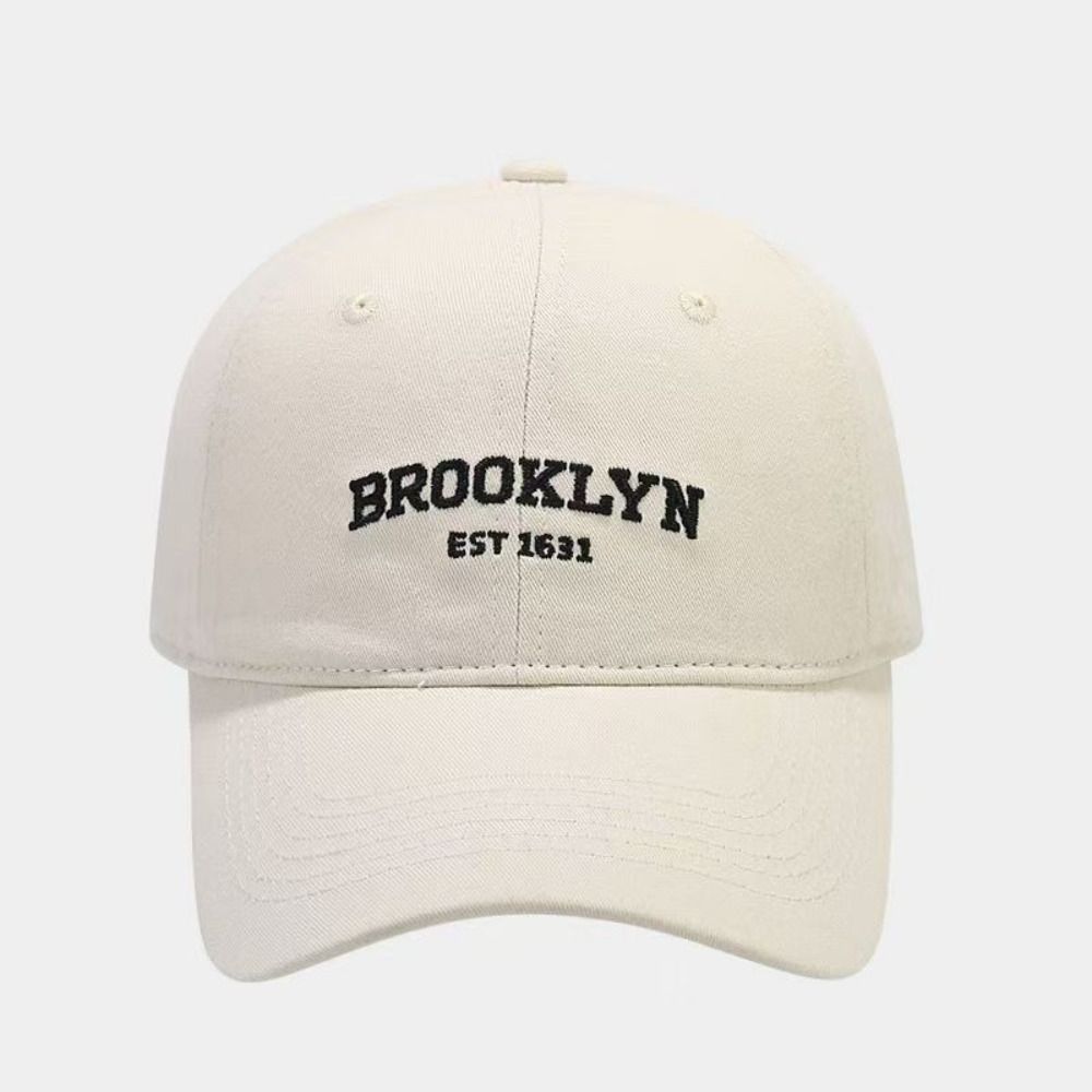 Fashion Breathable Men Baseball Hat Anti-UV Lightweight Peaked Cap, Soft Polyester Sunshade Hat with Embroidered Letter