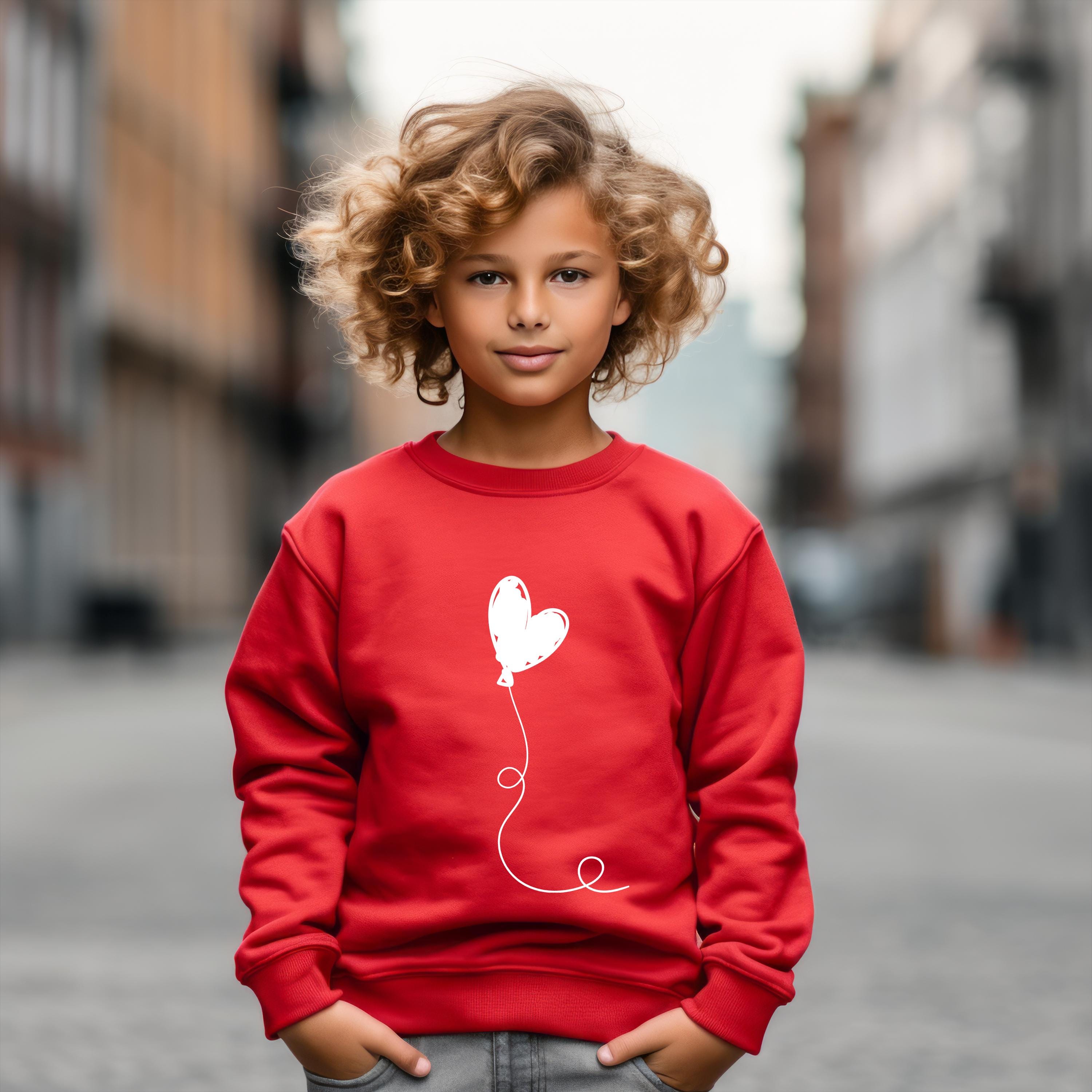 Funny Valentines Toddler Sweatshirt | I Heart You Trendy Kids Crewneck Pullover
