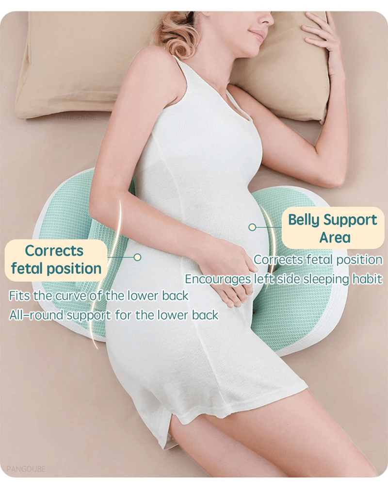 Ergonomic Pregnancy Body Pillow with Waist Support