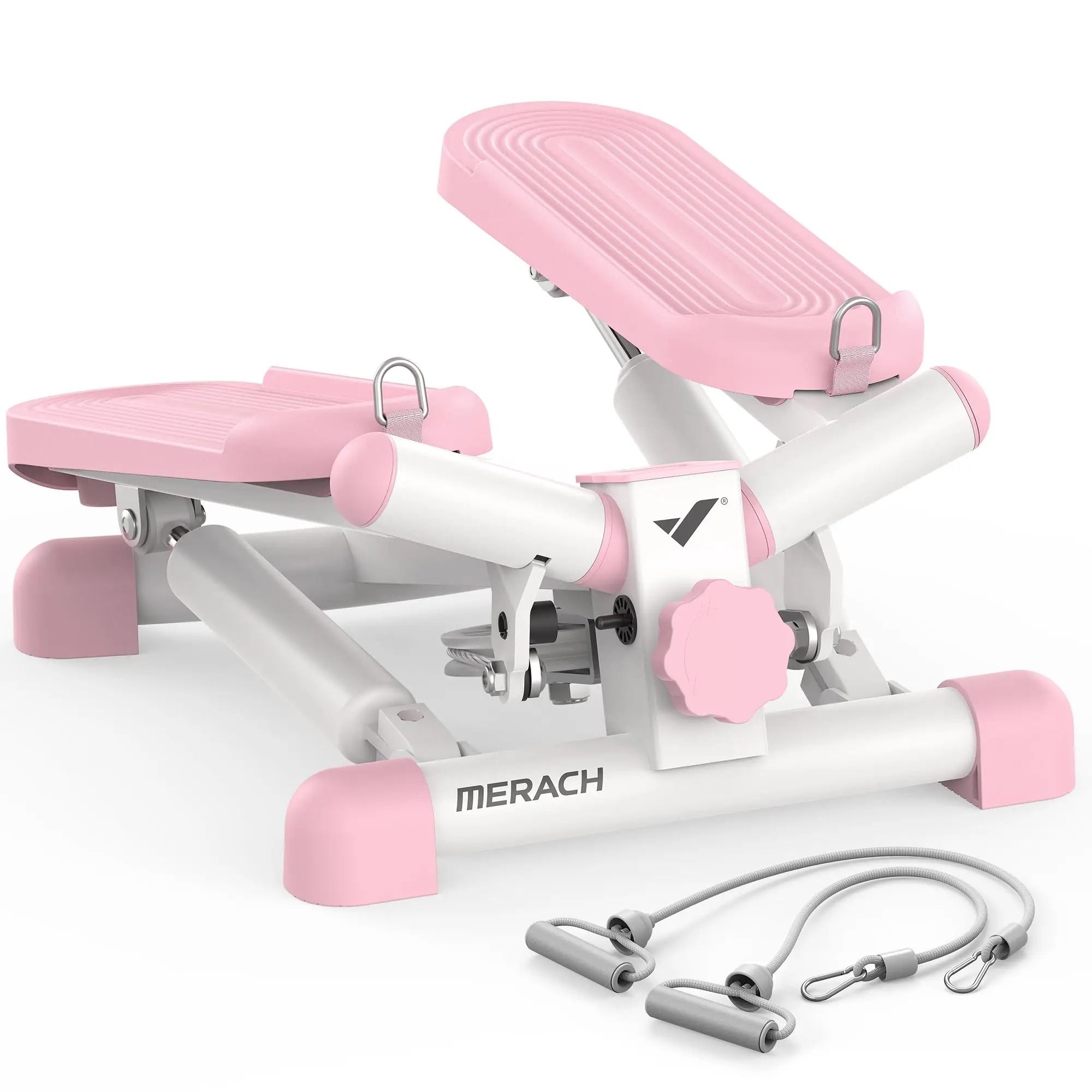 Compact Twist Stepper with Resistance Bands