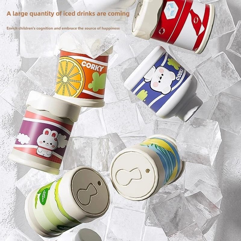 Kids Vending Machine Toy Coin Operated Mini Drink Dispenser