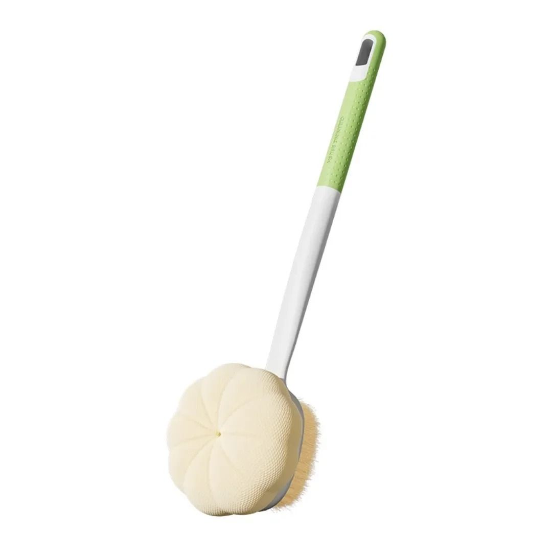 DualCare Double Sided Long Handle Bath Brush
