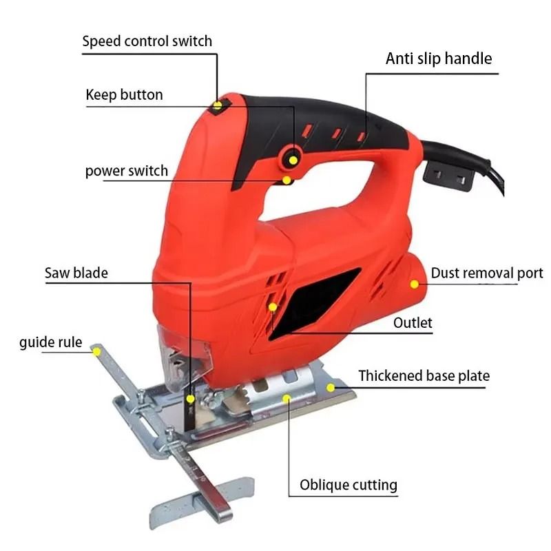 Curve Saw Multifunction Reciprocating Electric Saw Handheld Mini Wood Cutting Machine