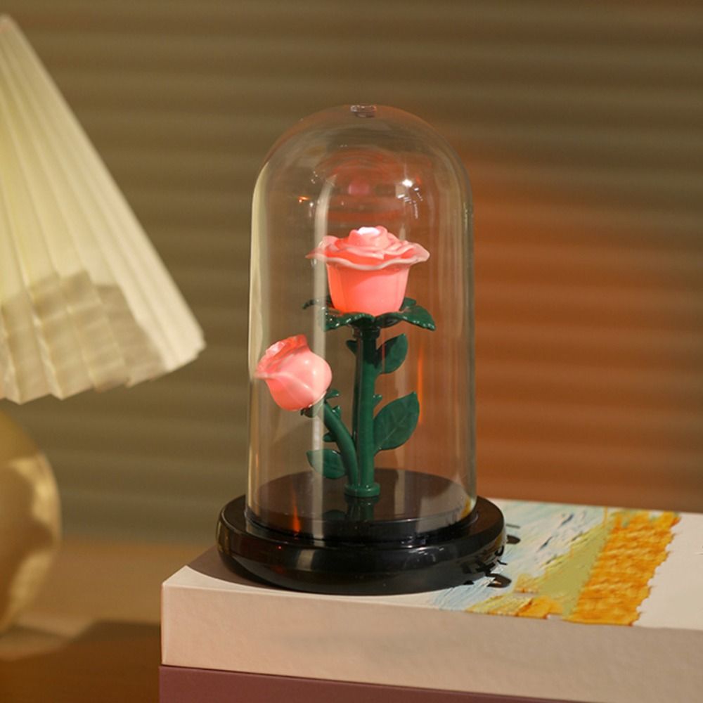 Battery powered Creative Eternal Rose Night light, Valentines Day Gift, Bedroom Living Room Decor Lighting