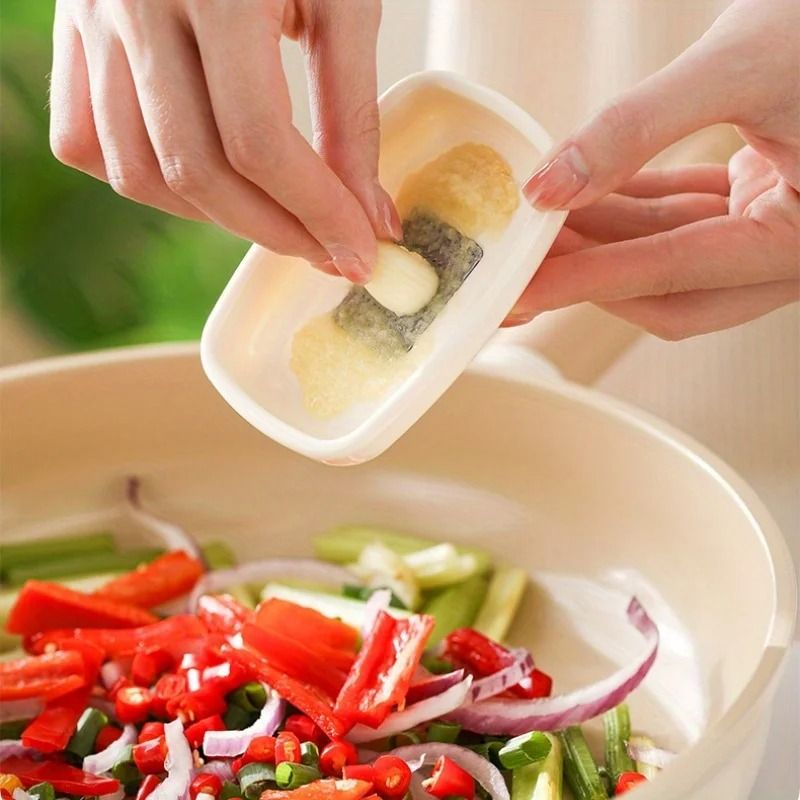 Manual Ginger Grater and Garlic Crusher Compact Kitchen Grinder Tool