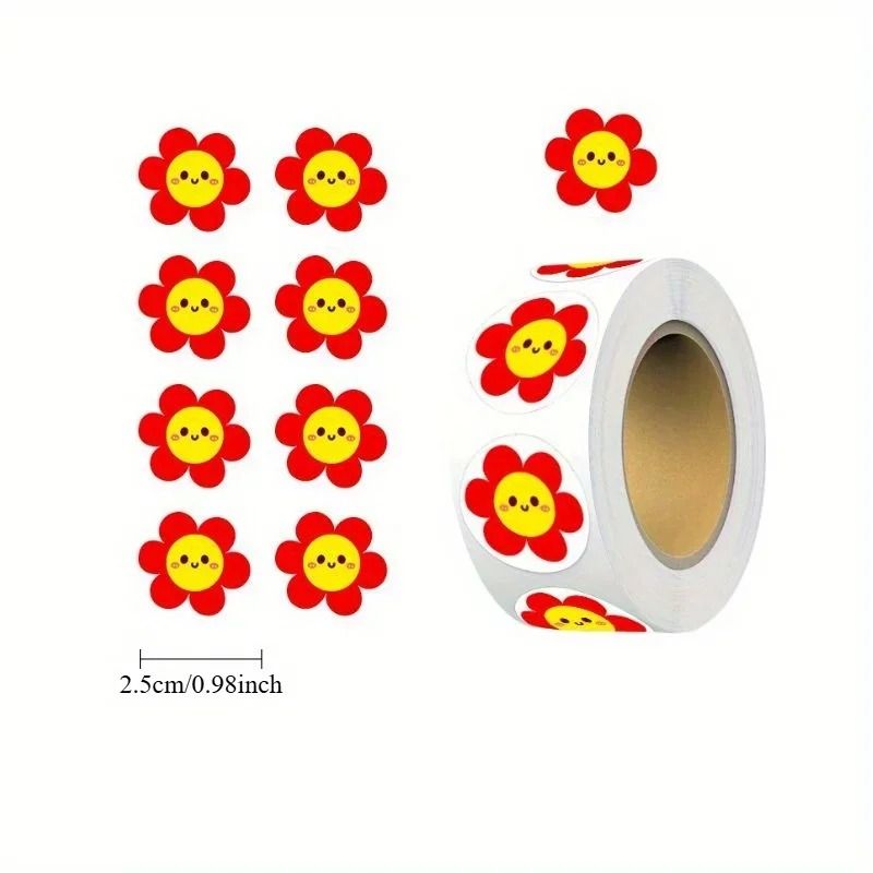 Vibrant Flower Self Adhesive Sticker Pack for Crafts