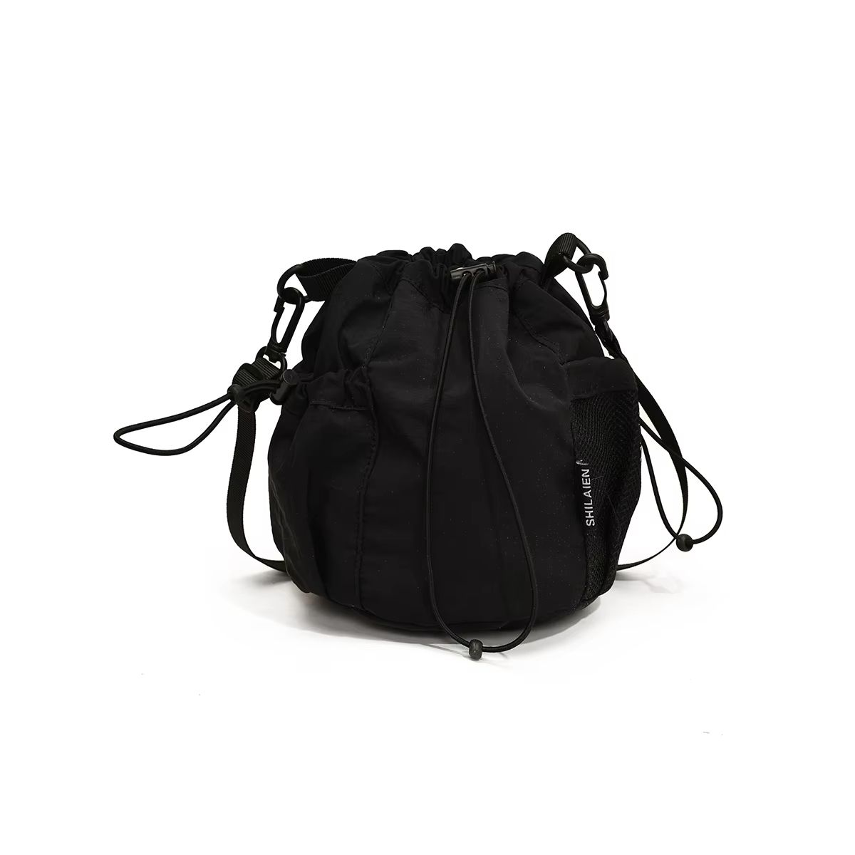 K-Style Niche Lightweight Nylon Drawstring Crossbody Bag