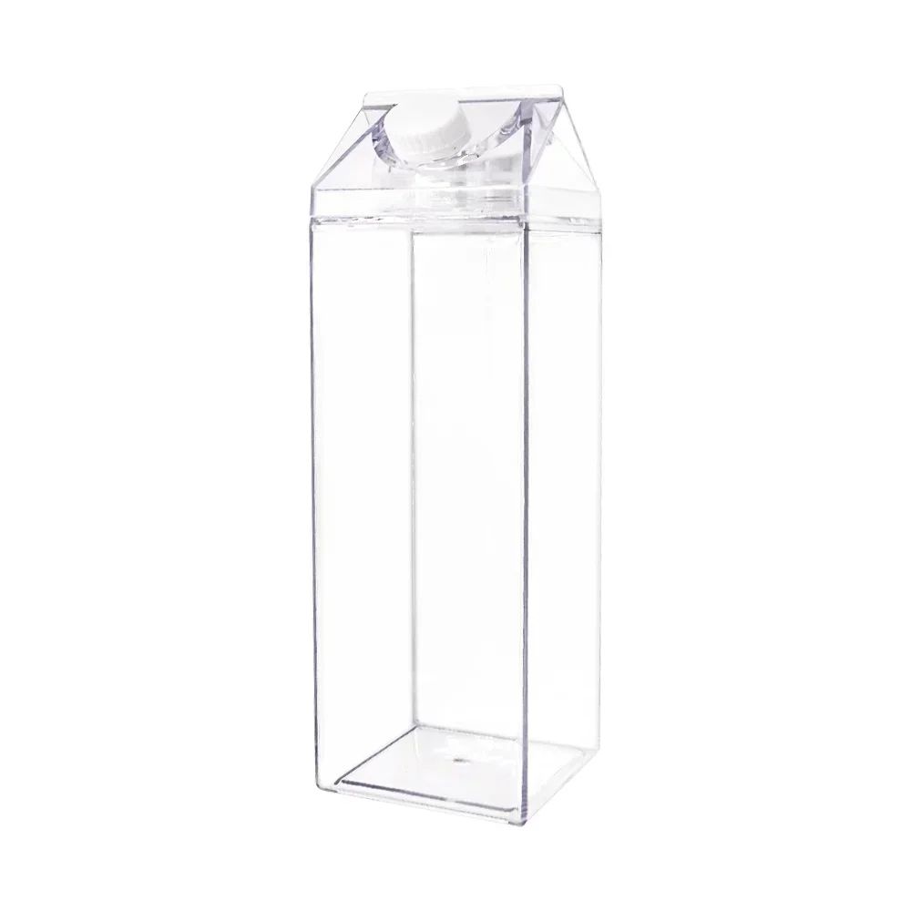 Transparent Milk Box Water Cup Large Capacity Plastic Drink Cup