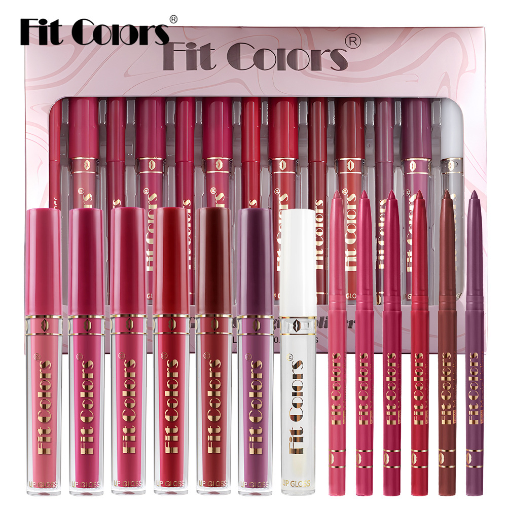 Matte Lip Liner Pencil Case, Non Stick Cup Hook Lip Liner, Waterproof Lip Pencil, Fade Resistant Lip Glaze, Long Wear