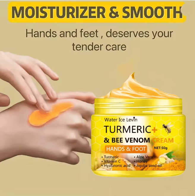 HealGlow Turmeric Bee Venom Foot And Hand Repair Cream