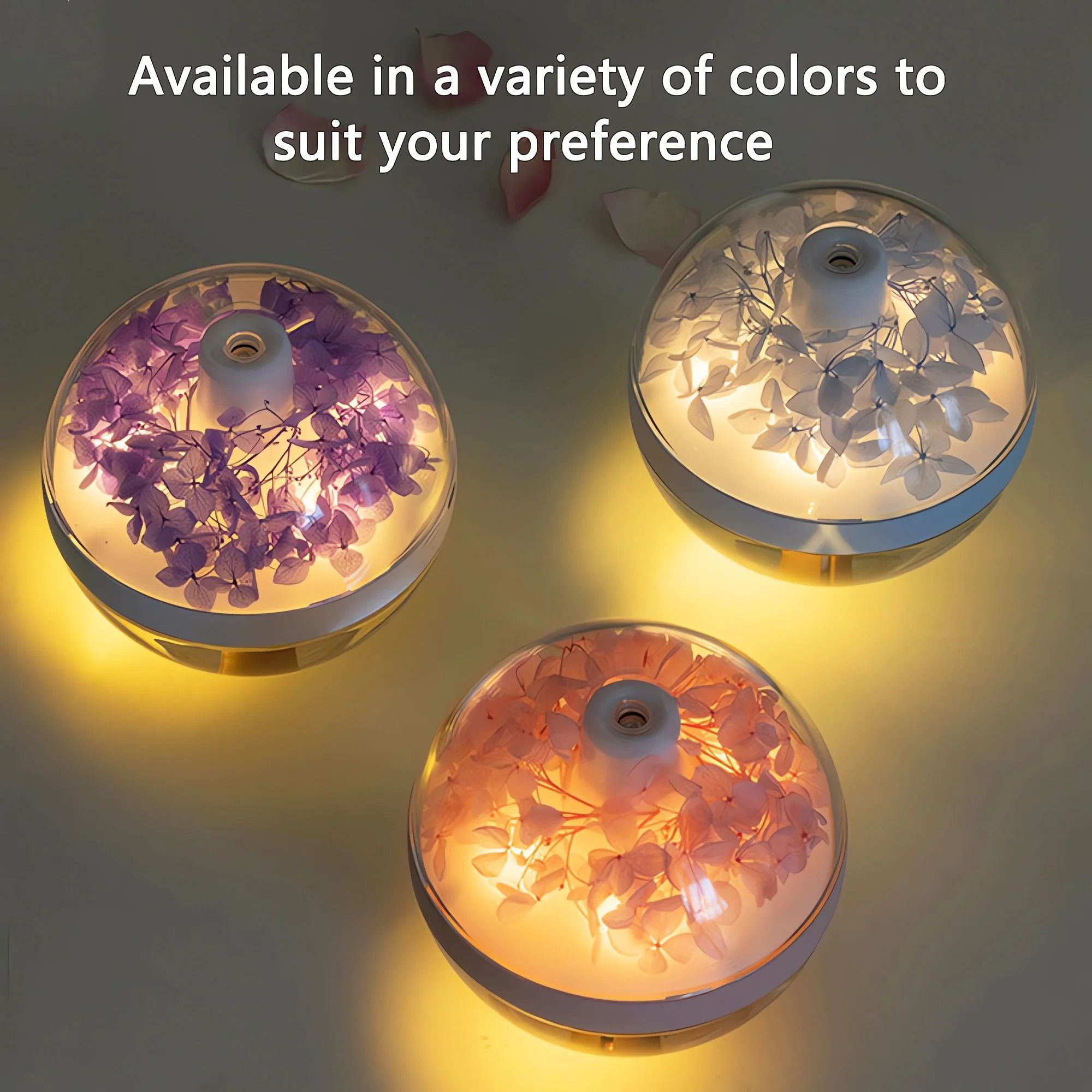 Eternal Flower Artistic Humidifier and Atmosphere Light