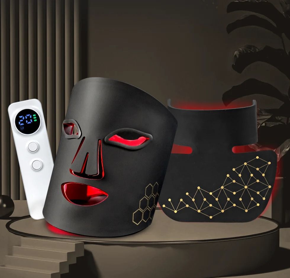 Hello Face Rechargeable Red Light Therapy Mask for Face and Neck Skin Treatment