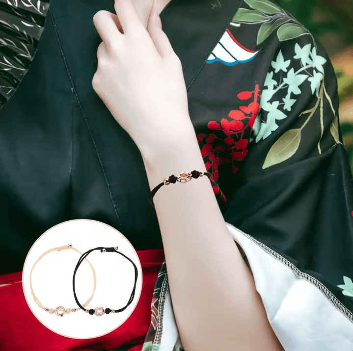 VibeConnect Adjustable Vibration Couple Bracelets – Durable Woven Matching Wristbands for Long-Distance Relationships