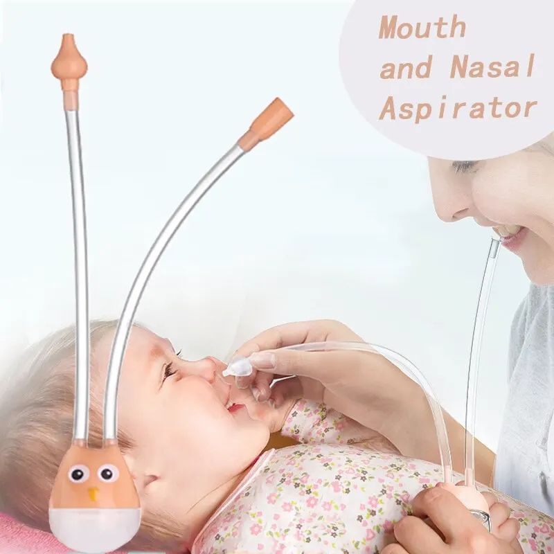 Baby Nasal Aspirator with Anti-Backflow Filter – Soft Silicone Nose Cleaner for Infants