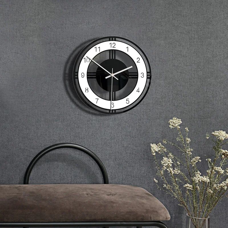 Silent Large Acrylic Wall Clock Modern Design