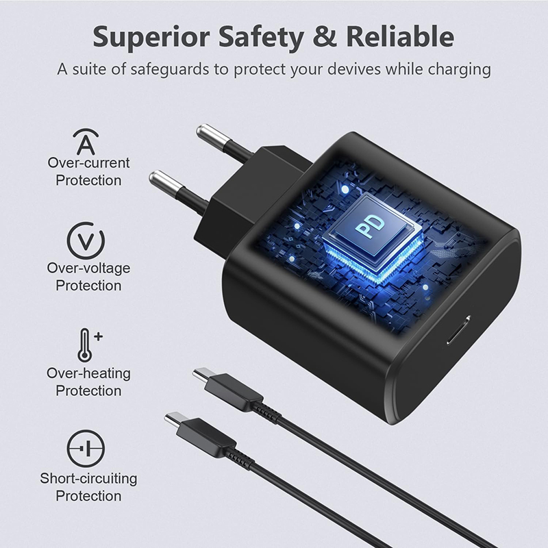 USB C Samsung Charger Super Fast, Fast Charge Adapter for Samsung Galaxy Phones, Reliable Wall Charging Plug