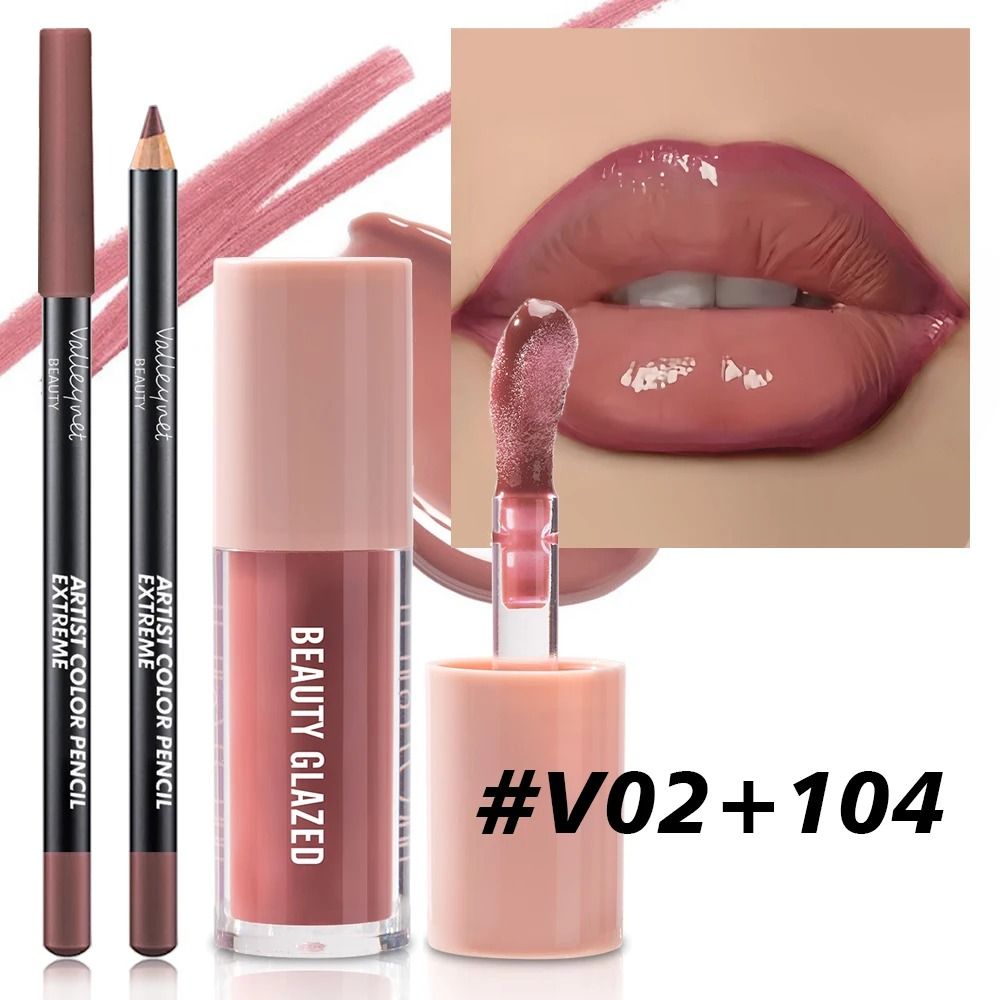 2 Piece Velvet Matte Lip Makeup Set