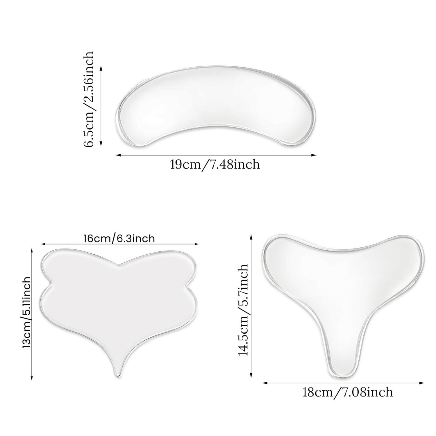 Anti Aging Breast Lifting Chest Patch, Reusable T Silicone Transparent Removal Patch