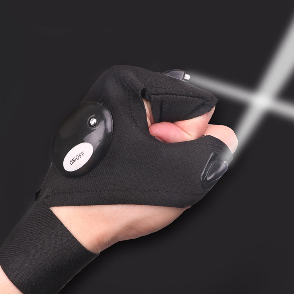 LED Flashlight Waterproof Gloves