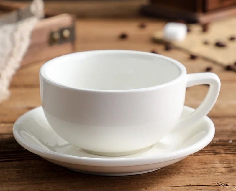 Zeta Flower Large Capacity Creative Cup and Saucer Set