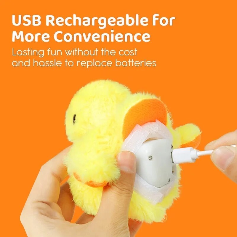 Flapping Duck Cat Toy | Interactive Electric Bird Plush