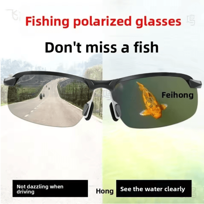 ClearSight Polarized Fishing Glasses Underwater Vision Sunglasses for Men