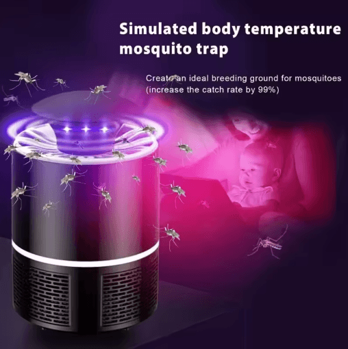 Portable Electric Mosquito Flycatcher – USB Silent Mosquito Killer Lamp
