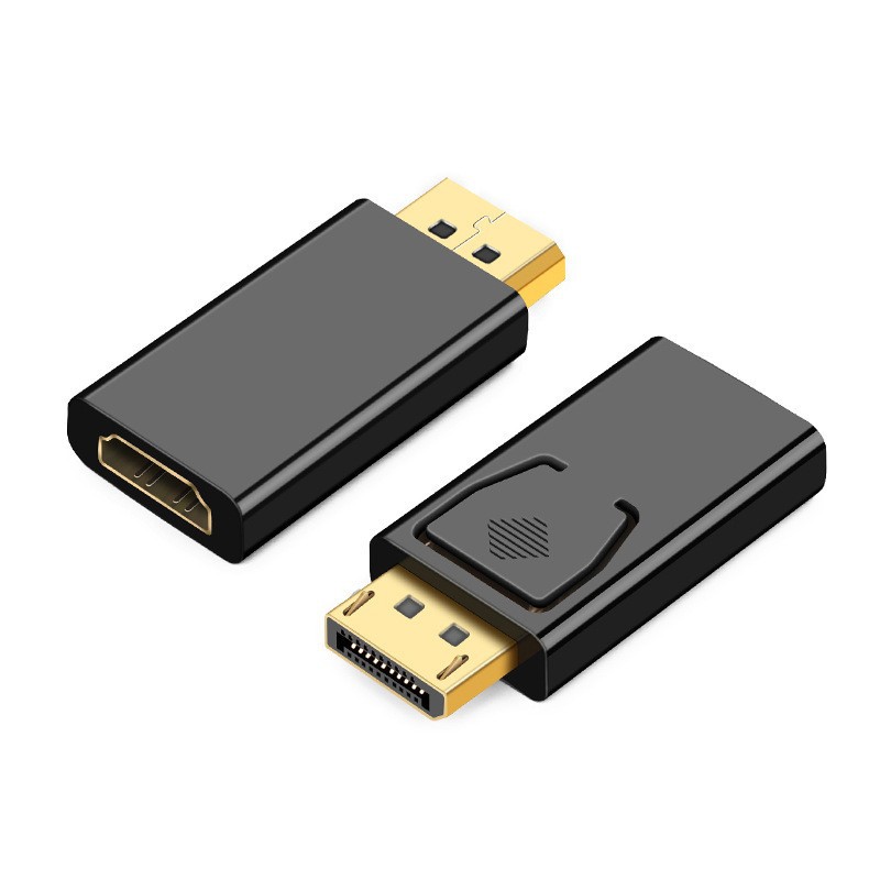 Displayport to DP to HDMI-compatible Converter, HDTV Monitor Audio Video Adapter for Computer Systems