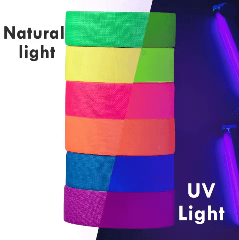 GlowTape Neon Fluorescent Gaffer Tape Set