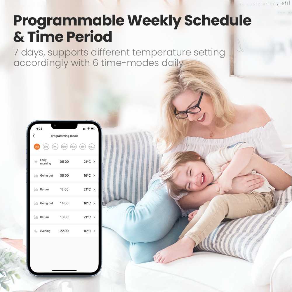 Smart Thermostatic Radiator Valve,Zigbee 3.0 TRV Controller w App & Voice Control Works with Alexa,Google Home tuya