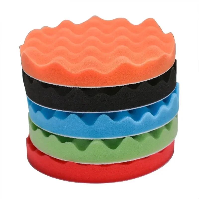 Car Polishing Pad Set 5 Piece Foam Buffing and Waxing Kit